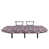 Polyester abstrait magenta aubergine pâle est en rupture de stock