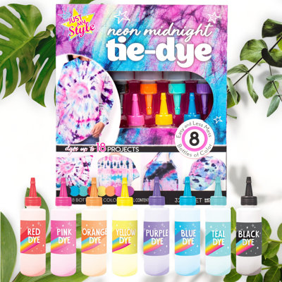 Neon Midnight Tie-Dye Kit for 18 Accessories