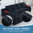 Compressed L-shaped Sectional Sofa With Side Pockets,wireless Charging Device, Two Usb Charging Ports, One Cup Holder, Bluetooth Speaker,reversible Lounge Chaise, Chenille Material,black Color