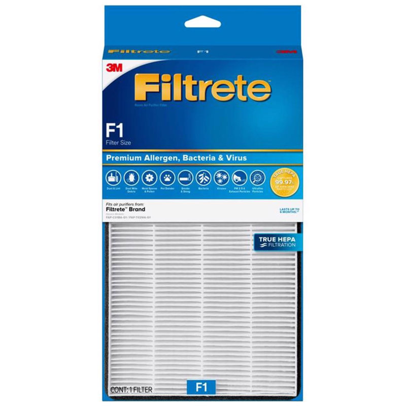 Filtrete 3M 12 in H x 6.75 in W Rectangular HEPA Air Purifier Filter 1 Pack