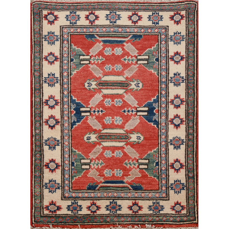 Tapis décoratif géométrique Kazak