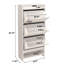 Armoire de rangement à chaussures en bois aggloméré à 3 niveaux