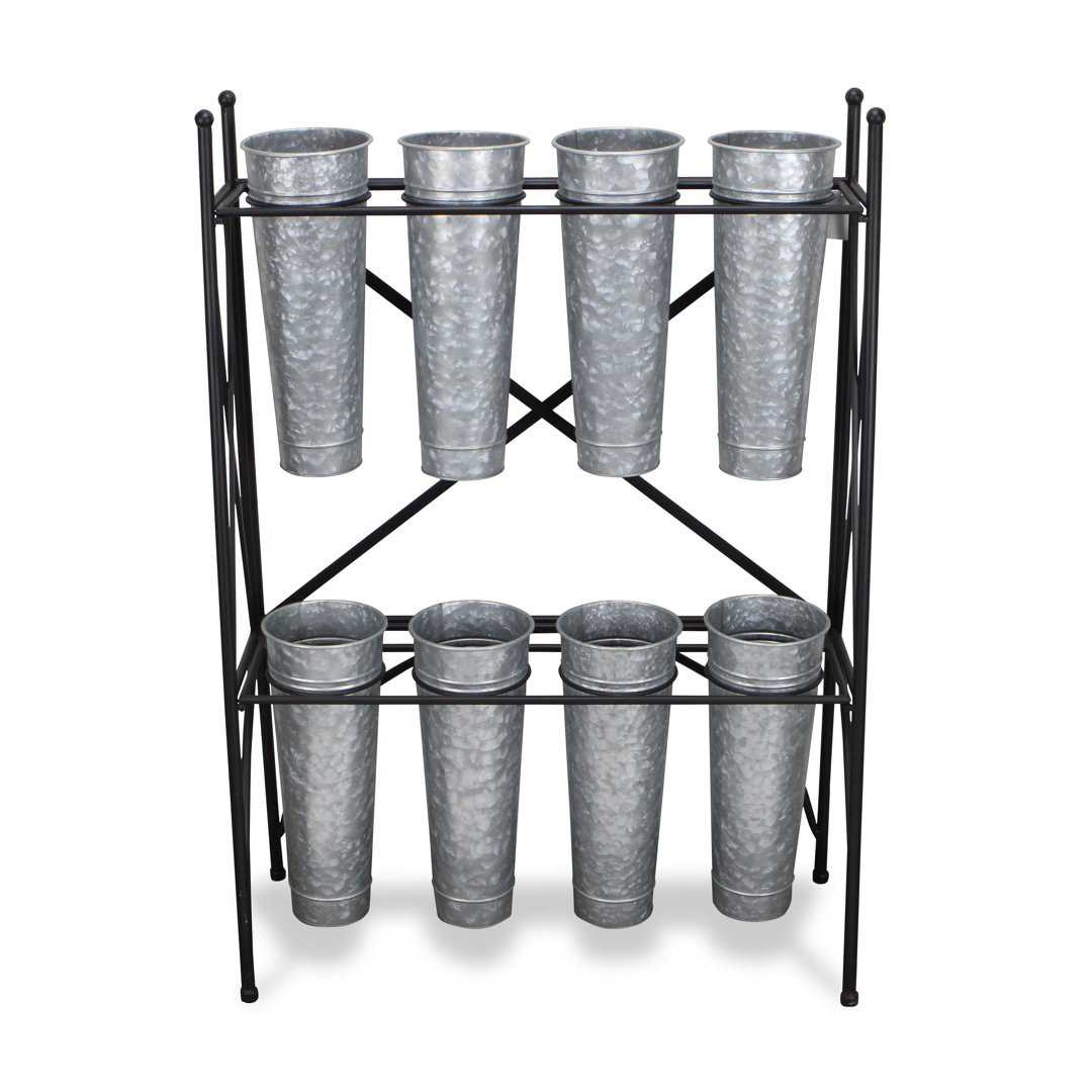 Calvert 8 - Piece Metal Vertical Garden Set August Grove®