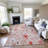 Premium Machine Washable Sykora AMF1500 Floral Rug-674989327