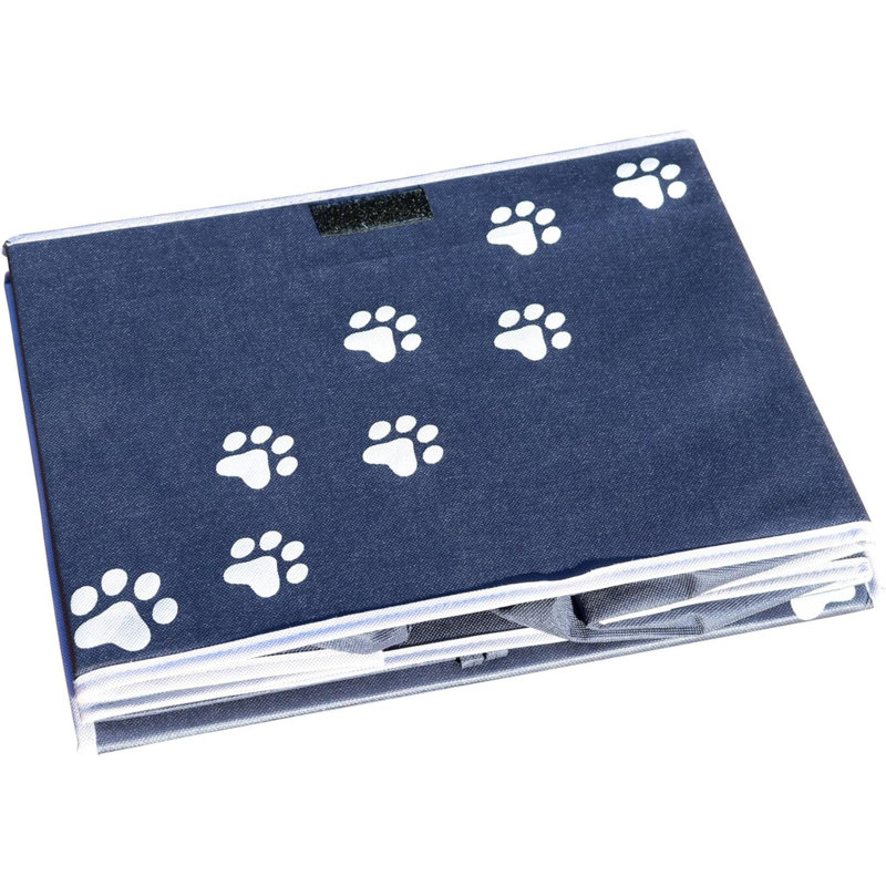 Large Dog Toys Storage Box 16" X 12" Pet Toy Storage Basket With Lid. Perfect Collapsible Canvas Bin For Cat Toys And Accessories Too