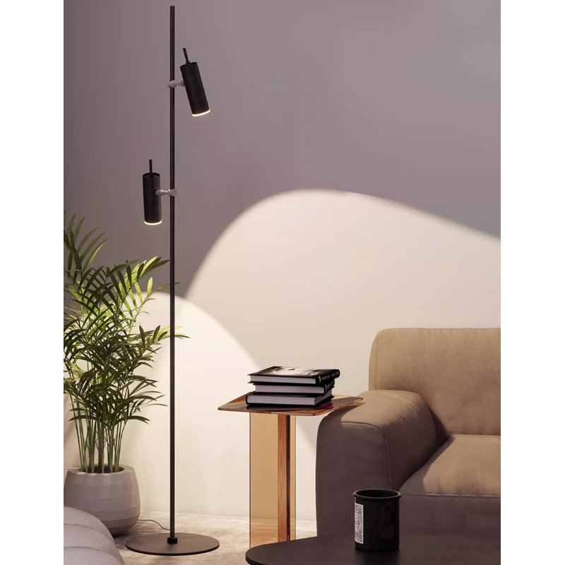 Éclairage décoratif mince vertical à double tête