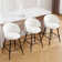 26" Swivel Upholstered Counter Height Bar Stools