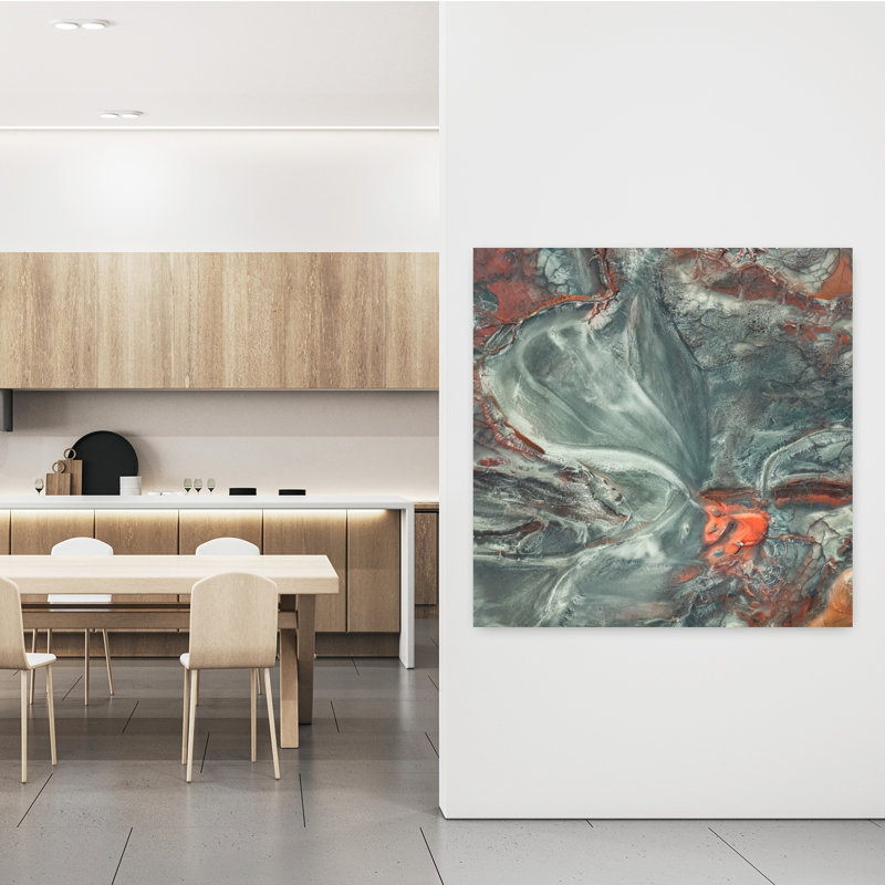 Art contemporain, art moderne abstrait, H 48 po x l 48 po