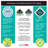 Floortex Hometex Pack of 2 Anti-Microbial Circular Table Mats -12" Diameter