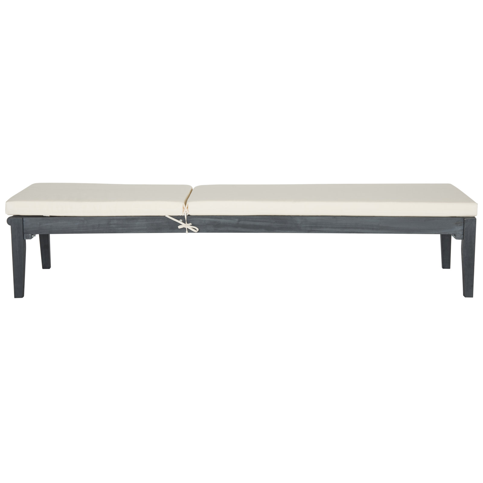 Arwen 23.6'' Outdoor Acacia Chaise Lounge, Ash Gray