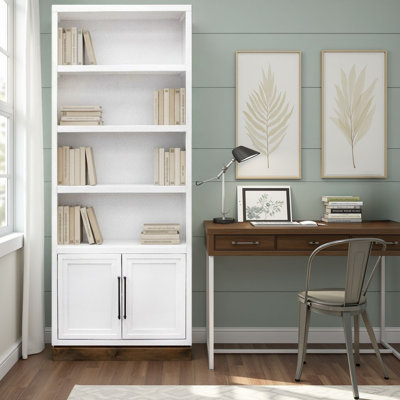 Bibliothèque en bois massif Katoria