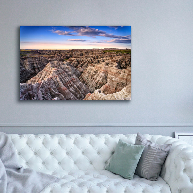 Toile épique Graffiti «Badlands Iv» par Rick Berk, 60 po x 40 po