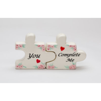Valentine's Puzzle Salt And Pepper