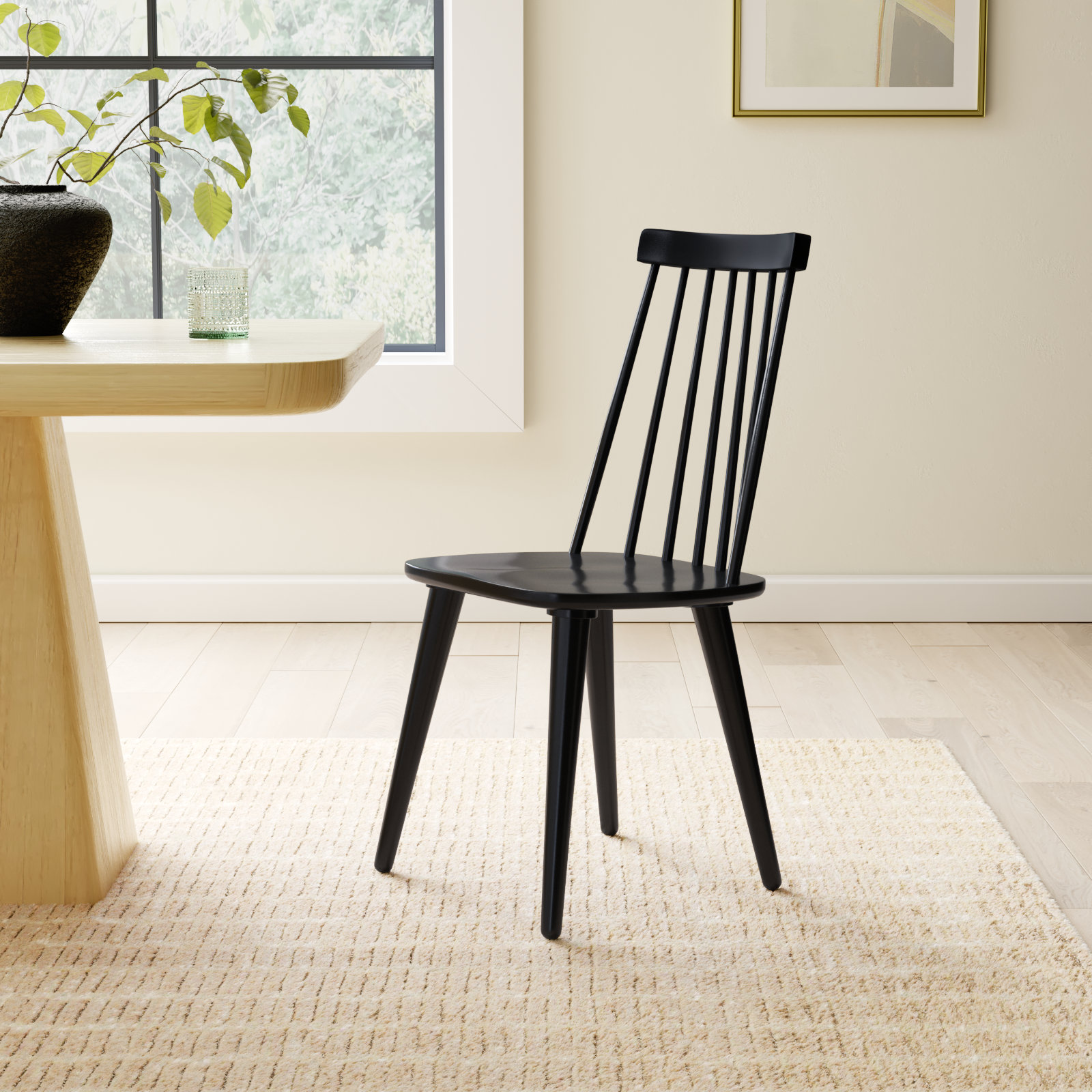 Rolde Dining Chair, Black
