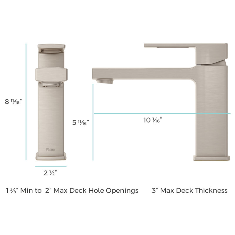 Deckard Single Handle Deck Mounted Tub Spout, Brushed Nickel