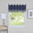Pangkal Pinang Striped Tailored Kitchen Curtain-241559122-241559126
