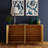 64-Inch Wave Shaped Sideboard With Rattan Doors-335073703