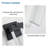 2-Pack Outdoor Wall Light Fixture, Weatherproof Led Wall Sconce With Bubble Crystal And Light Sensor - 12W Per Lamp