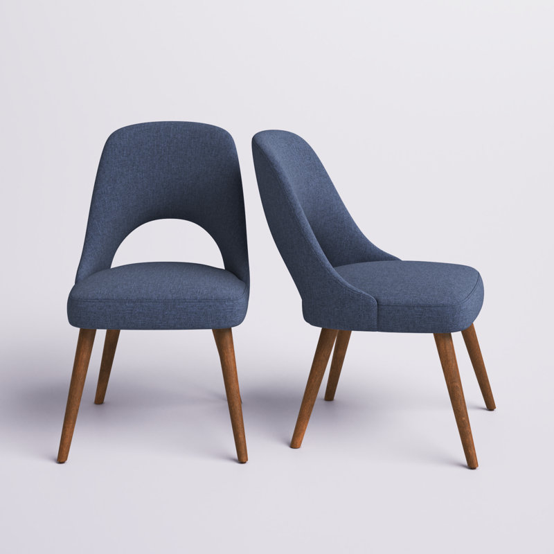 Chaises d'appoint de salle à manger rembourrées Nola, Marine