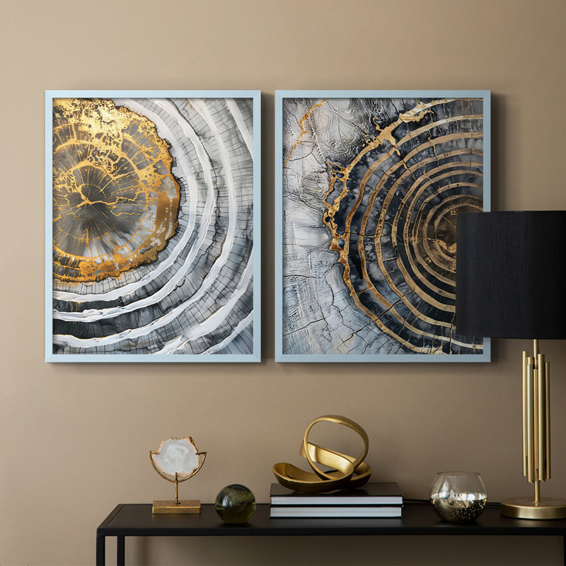 Série ABSTRACT CCxxxi - reproduction encadrée de qualité supérieure - prête à être accrochée - aucun clou requis - aucun clou requis