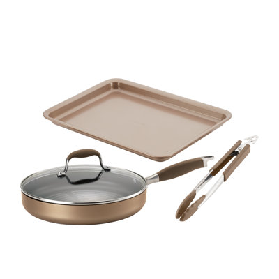 Anolon Advanced Hard-Anodized Nonstick Grill Set, 4-Piece