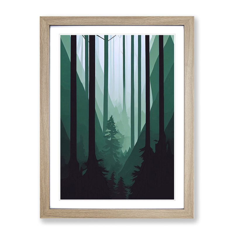 Remarkable Forest - Framed Print, 46cm H x 34cm W x 2cm D, Oak