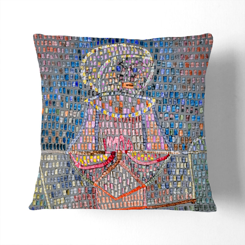 Square Throw Cushion, 40cm H x 40cm W x 15cm D