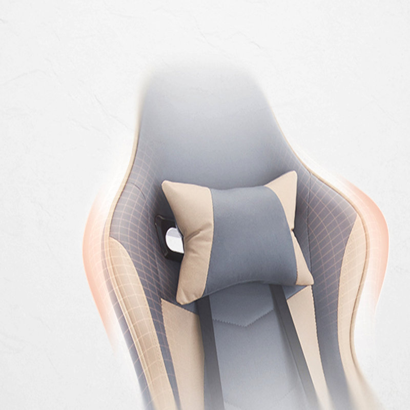 Fauteuil de jeu, fauteuil d'ordinateur ergonomique avec repose-pieds et support lombaire à massage, fauteuil de jeu vidéo pivotant à hauteur réglable pour adultes, capacité maximale de 300 lb