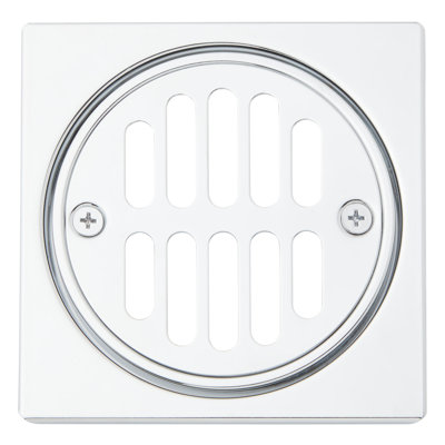 Square Shower Drain Cover with Round Strainer