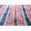 Oreiller en velours rayé fait à la main - Coussin en soie coloré 16 x 24 po