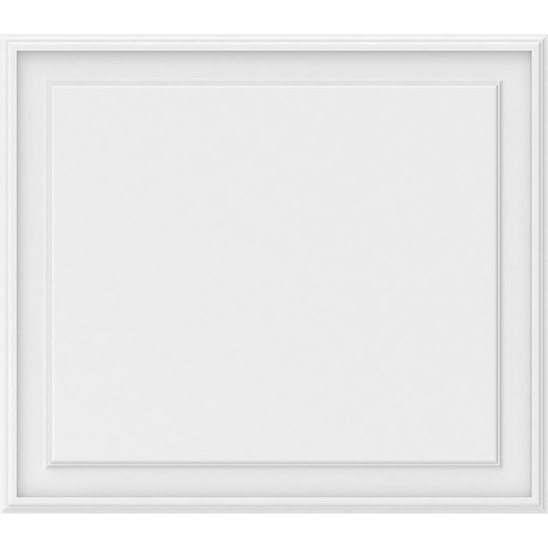 Panneau mural surélevé en PVC blanc Legacy, H 28 po x l 32 po x P 0,63 po