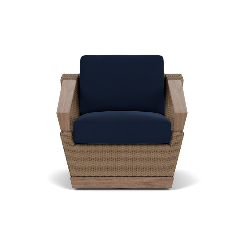 Outdoor Swivel Armchair, Decorline Navy