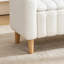 Banc de rangement capitonné avec dessus en bois 63,3 po-1235082427