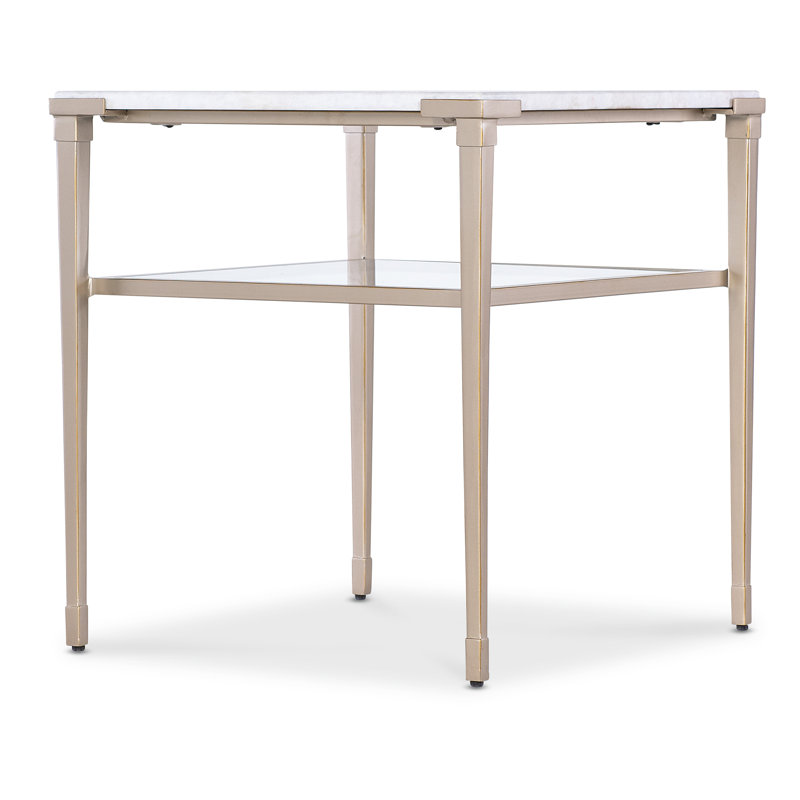 Melange Stone End Table