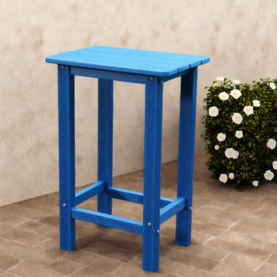 Chaises de patio modernes en Hdpe bleu marine, style jardin résistant aux intempéries