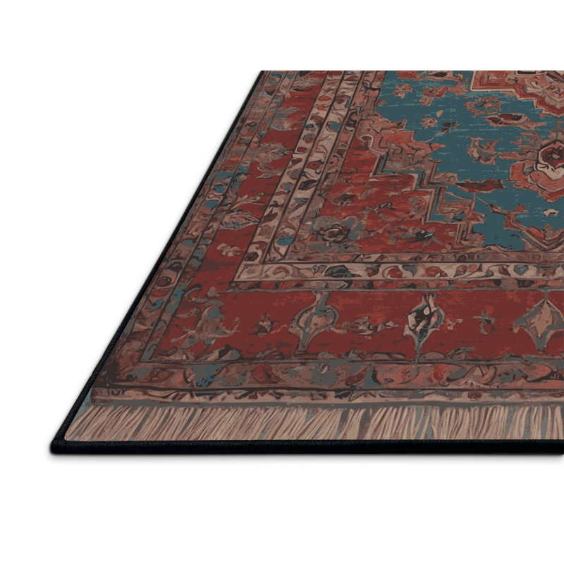 Tapis brun soyeux et moelleux, Rectangle 2 pi x 3 pi