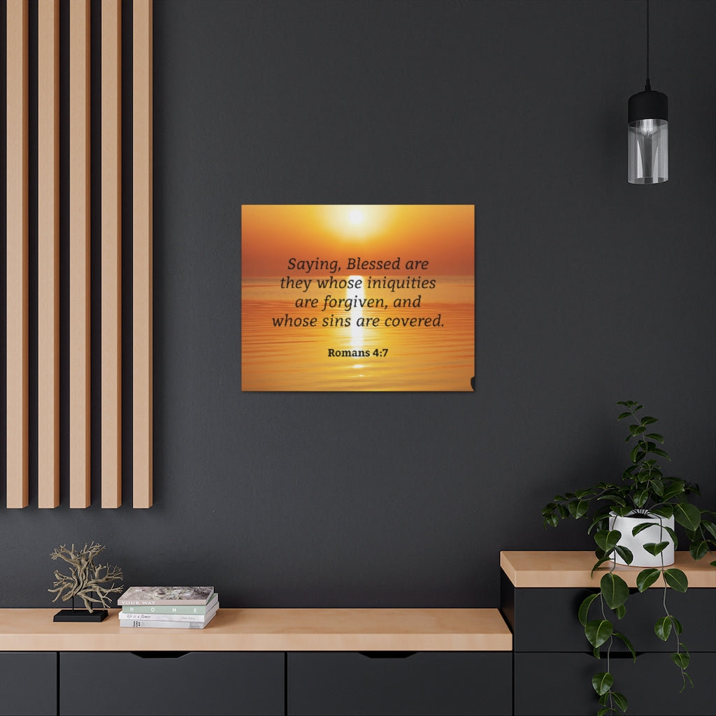 Iniquities Are Forgiven - Wrapped Canvas Print