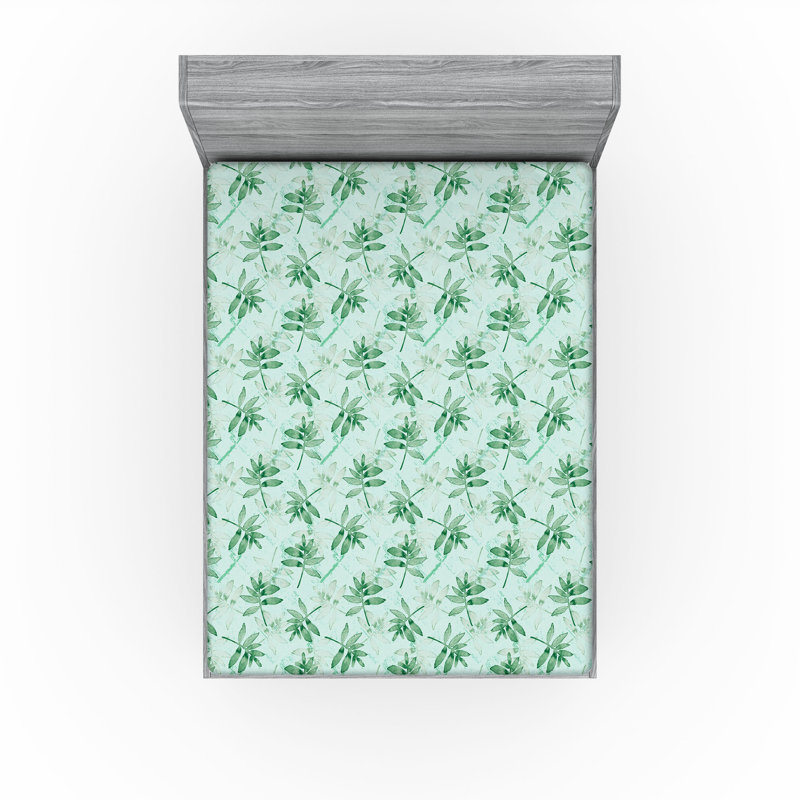Drap-housse botanique Ambesonne, Drap-housse de taille très grand