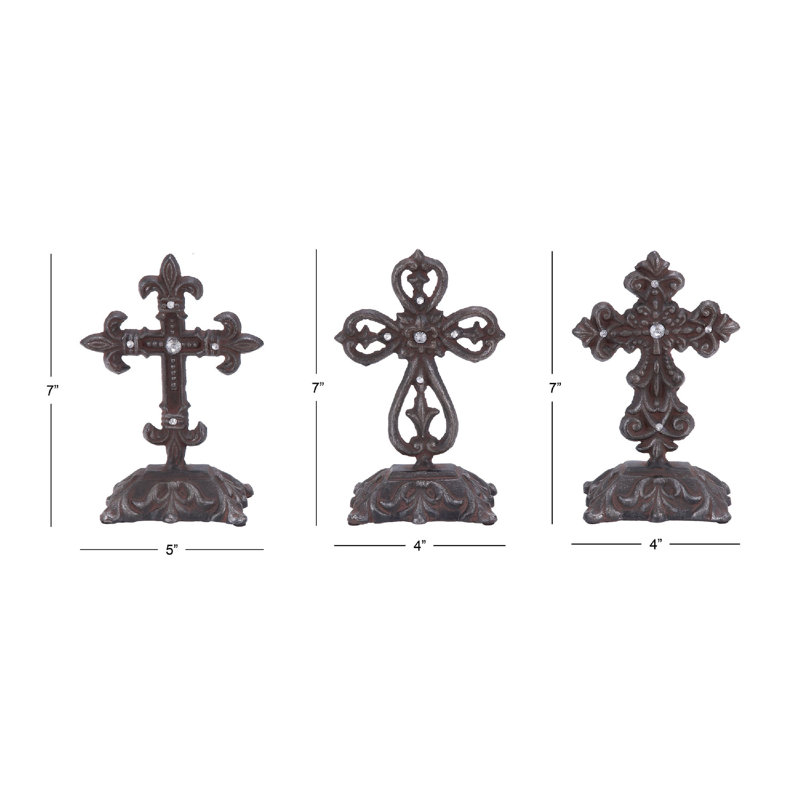 Ensemble de sculptures croix 3 pièces Satchell