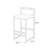 Faux Leather Upholstered Metal Bar Stools Set with Back-1928819944