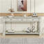 Console de 63 po de long avec tiroirs et tablette pour le vestibule, le couloir et le salon (blanc antique, SKU ANCIEN: WF314993AAK)-124443399