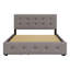 Lit plateforme tapissier avec 2 tiroirs et lit gigogne