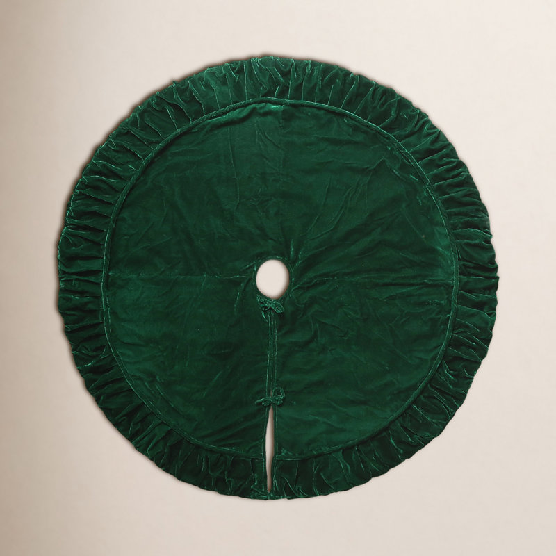 Plush Treeskirt, 72" W, Emerald