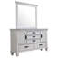 Commode 5 tiroirs avec miroir pleine grandeur Farmhouse