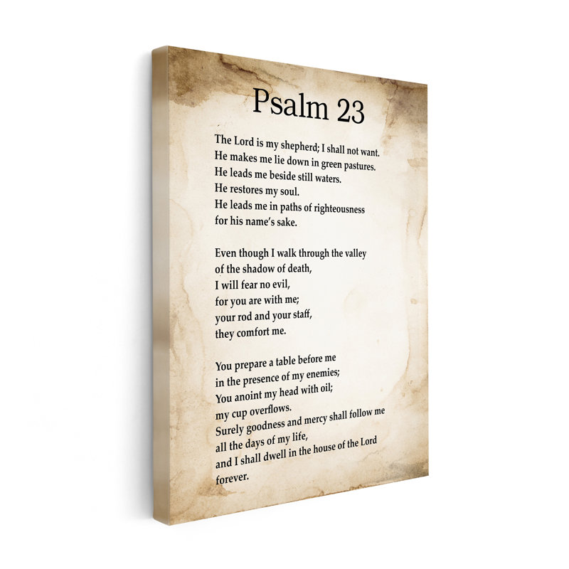 Psaume 23, Unframed, Poster, 12"H x 16"W
