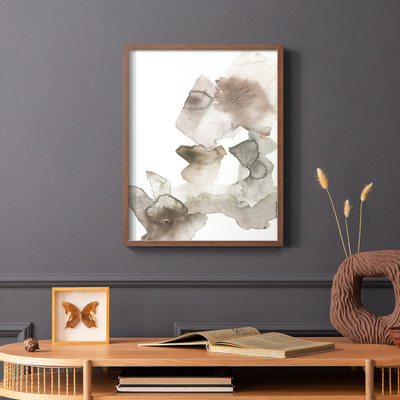 Sans titre «V31», reproduction encadrée - bois massif, Brun, H 10 po x l 8 po