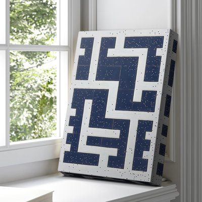 Toile tendue avec châssis abstrait CVII - prêt à être accroché