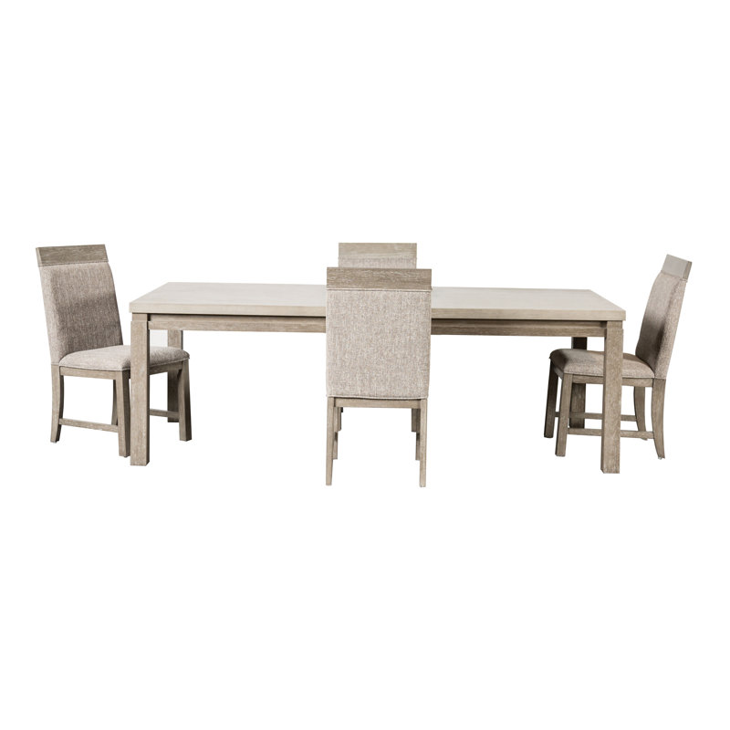 Alderville Dining Table Set, 5 Pieces: Table, 4 Chairs