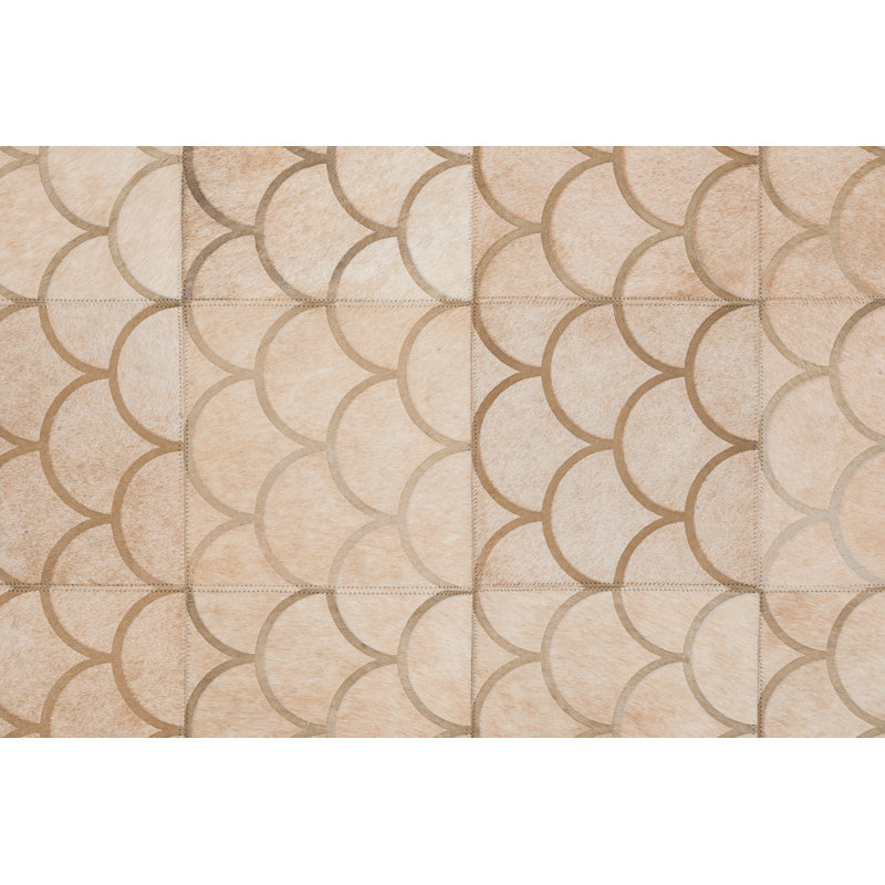 Luneta Cowhide Area Rug in Brown