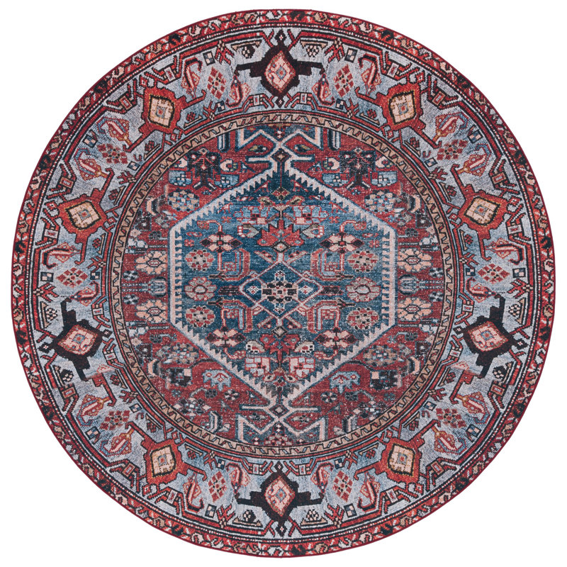 Tucson Performance Machine Washable Oriental Rug, Round 6'